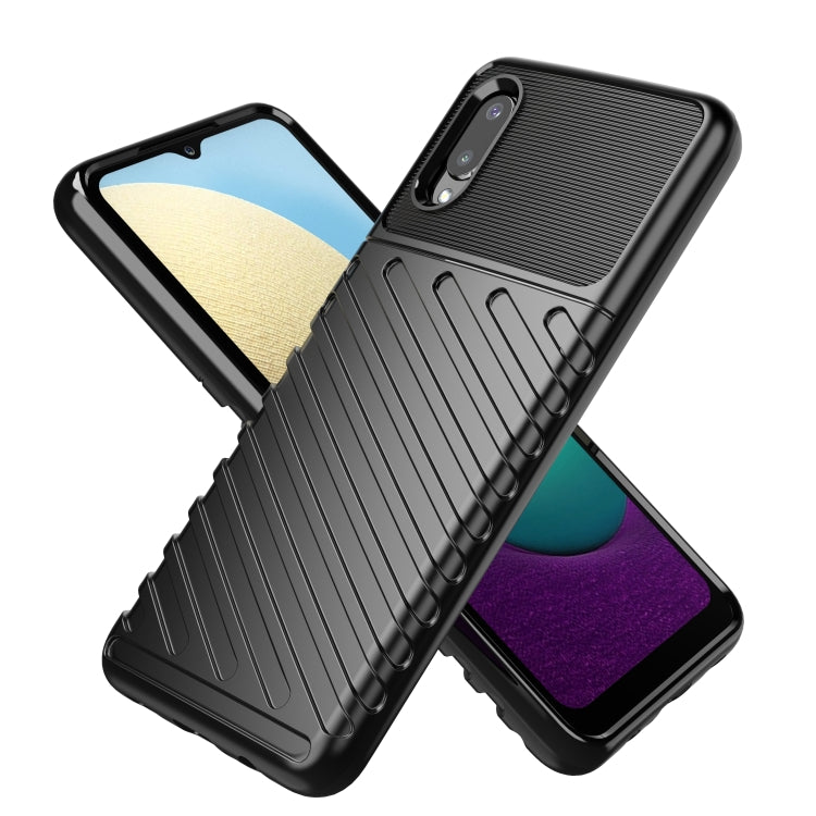For Samsung Galaxy A02 / M02 Thunderbolt Shockproof TPU Protective Soft Case(Green)
