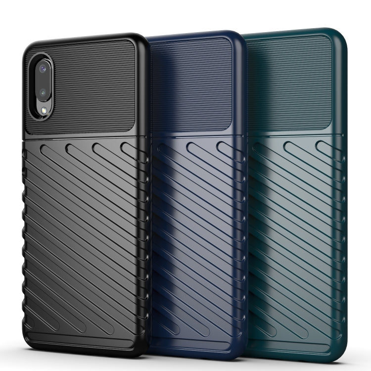 For Samsung Galaxy A02 / M02 Thunderbolt Shockproof TPU Protective Soft Case(Green)