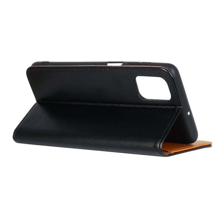 For Motorola Moto Edge S 3-Color Pearl Texture Magnetic Buckle Horizontal Flip PU Leather Case with Card Slots & Wallet & Holder