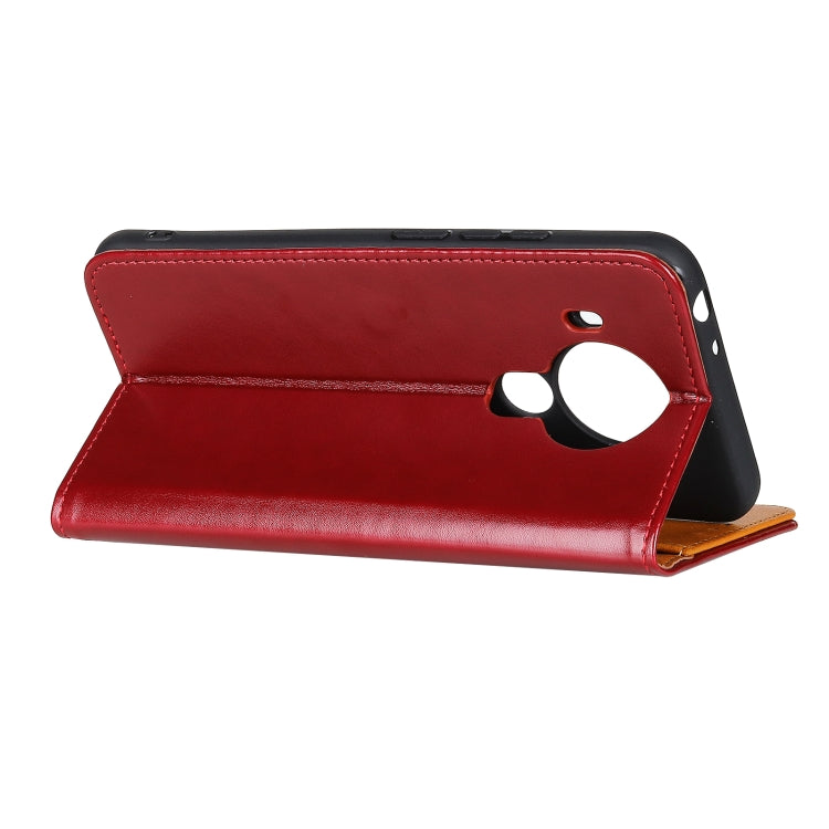 For Nokia 7.3 3-Color Pearl Texture Magnetic Buckle Horizontal Flip PU Leather Case with Card Slots & Wallet & Holder