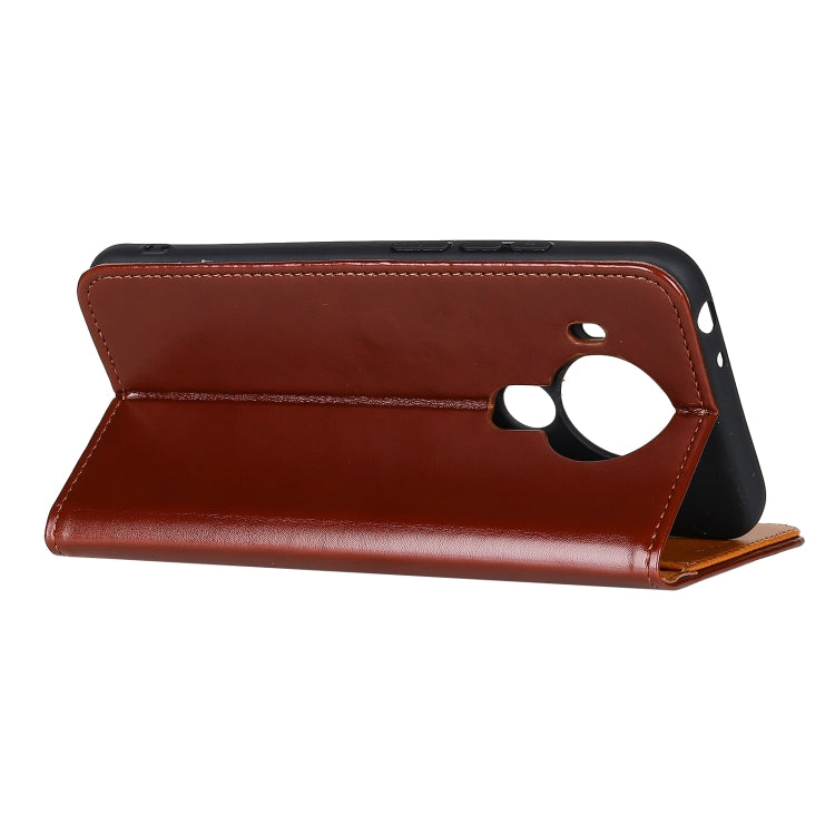 For Nokia 7.3 3-Color Pearl Texture Magnetic Buckle Horizontal Flip PU Leather Case with Card Slots & Wallet & Holder