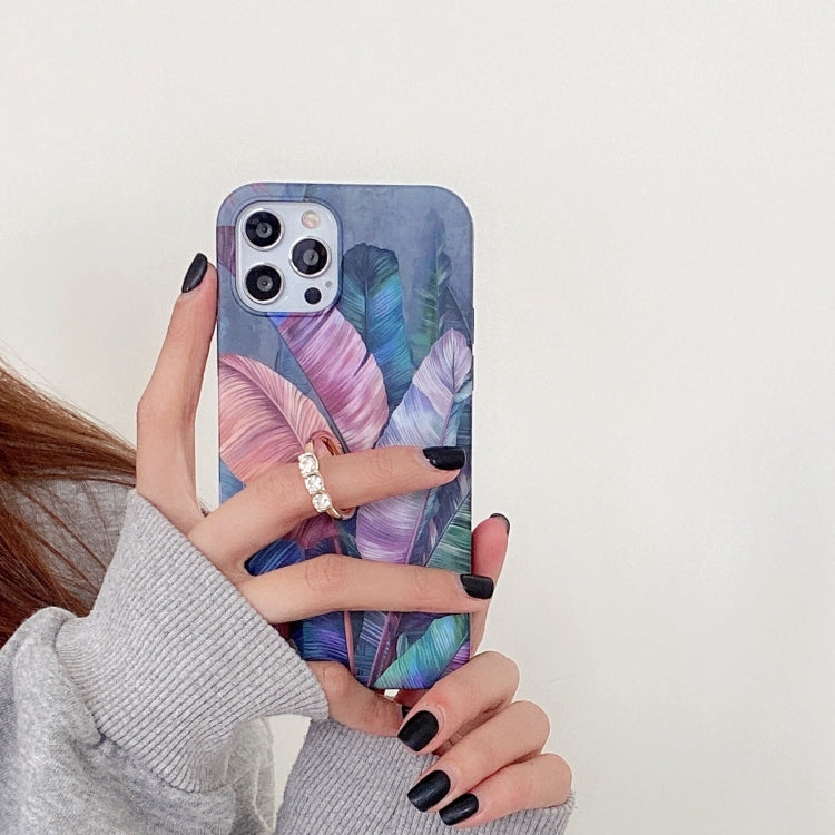 For iPhone 11 Pro Max Painted Pattern Shockproof Case with Ring Holder