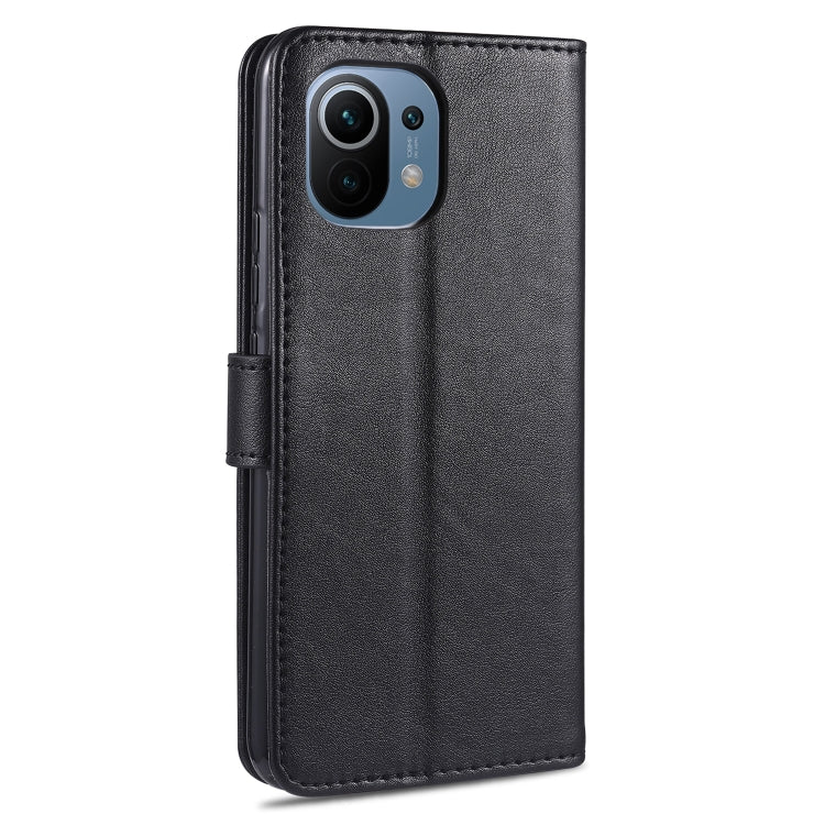 For Xiaomi Mi 11 AZNS Magnetic Calf Texture Horizontal Flip Leather Case with Card Slots & Holder & Wallet