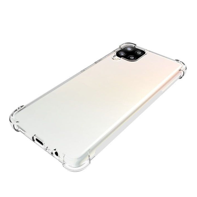 For Samsung Galaxy A12 5G Shockproof Non-slip Waterproof Thickening TPU Protective Case(Transparent)
