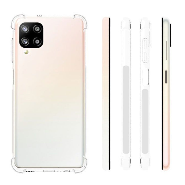 For Samsung Galaxy A12 5G Shockproof Non-slip Waterproof Thickening TPU Protective Case(Transparent)