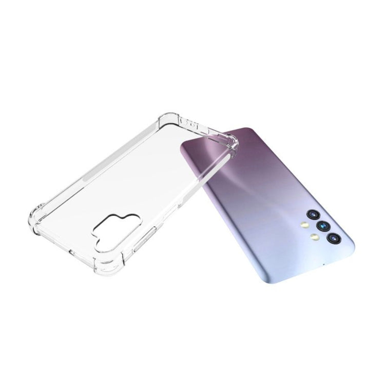 For Samsung Galaxy A32 5G Shockproof Non-slip Waterproof Thickening TPU Protective Case(Transparent)