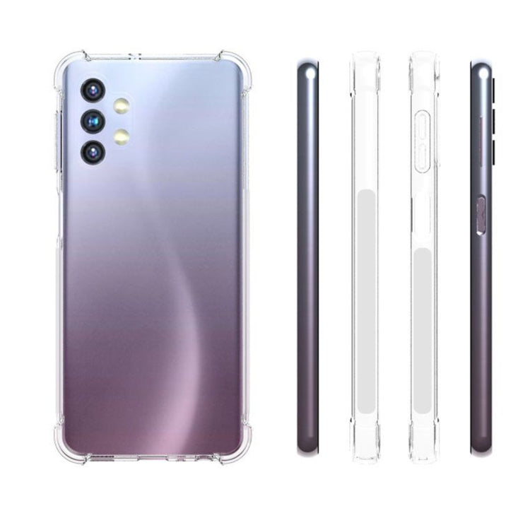 For Samsung Galaxy A32 5G Shockproof Non-slip Waterproof Thickening TPU Protective Case(Transparent)