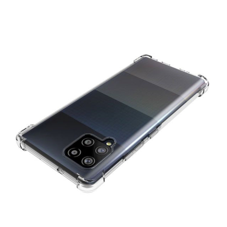 For Samsung Galaxy A42 5G Shockproof Non-slip Waterproof Thickening TPU Protective Case(Transparent)