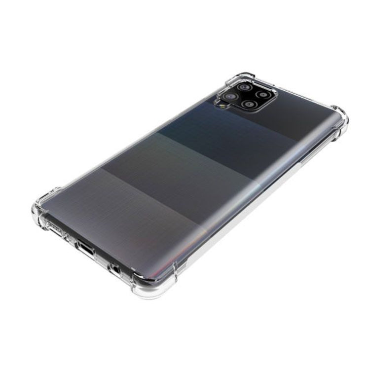 For Samsung Galaxy A42 5G Shockproof Non-slip Waterproof Thickening TPU Protective Case(Transparent)