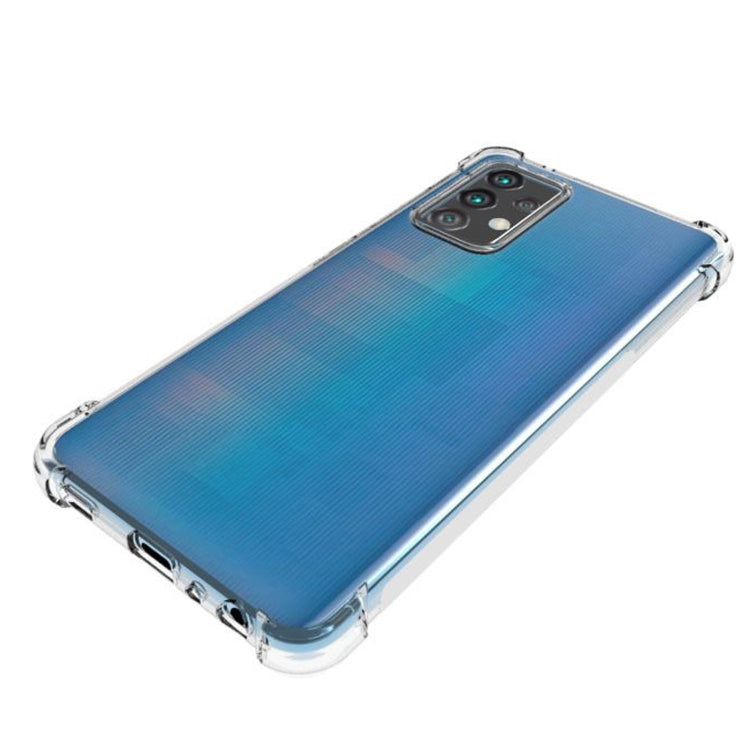 For Samsung Galaxy A52 5G / 4G Shockproof Non-slip Waterproof Thickening TPU Protective Case(Transparent)