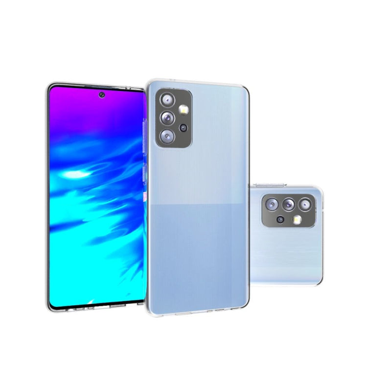 For Samsung Galaxy A72 5G / 4G Shockproof Non-slip Waterproof Thickening TPU Protective Case(Transparent)