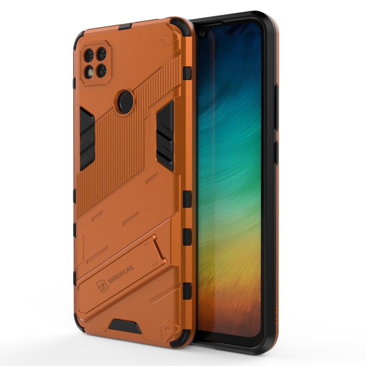 For Xiaomi Redmi 9C Punk Armor 2 in 1 PC + TPU Shockproof Case with Invisible Holder