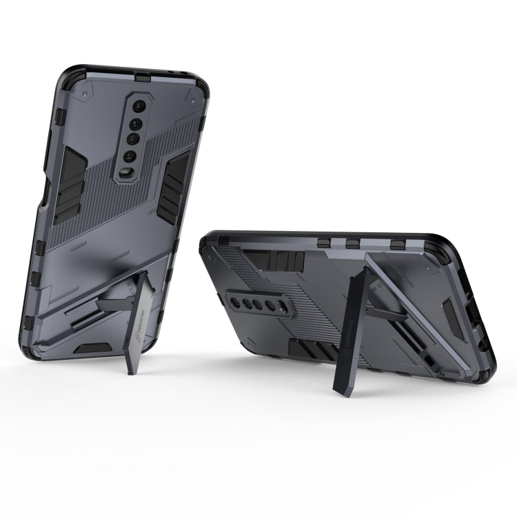 For Xiaomi Redmi K30 Punk Armor 2 in 1 PC + TPU Shockproof Case with Invisible Holder