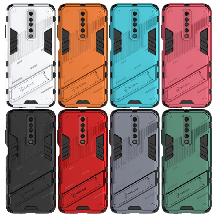 For Xiaomi Redmi K30 Punk Armor 2 in 1 PC + TPU Shockproof Case with Invisible Holder