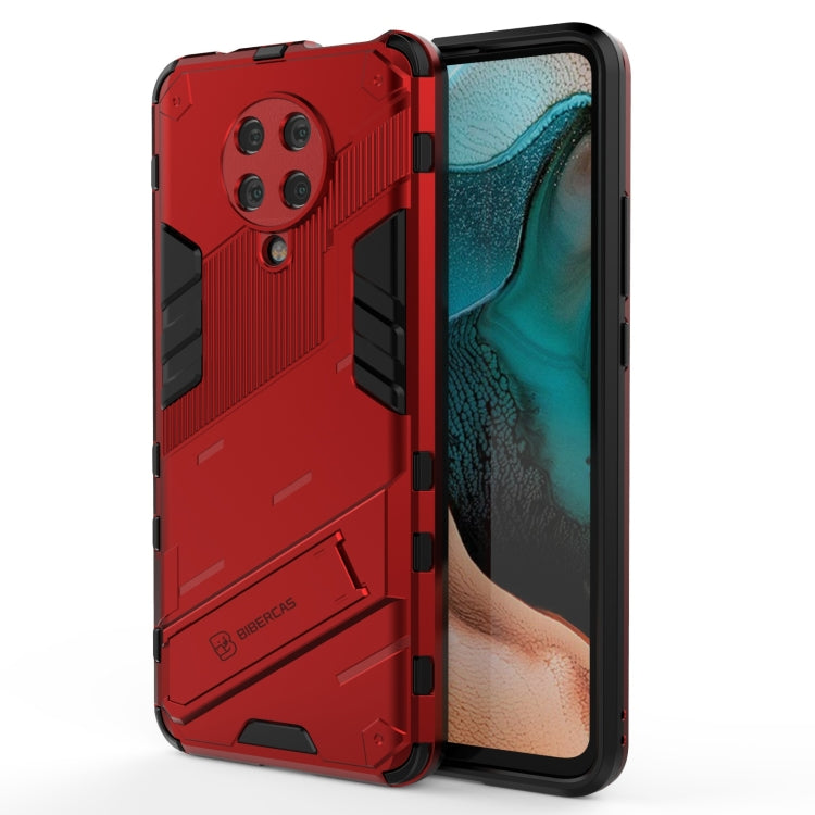 For Xiaomi Redmi K30 Pro Punk Armor 2 in 1 PC + TPU Shockproof Case with Invisible Holder