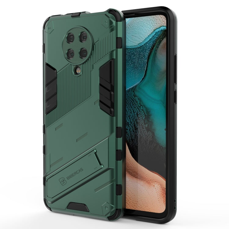 For Xiaomi Redmi K30 Pro Punk Armor 2 in 1 PC + TPU Shockproof Case with Invisible Holder