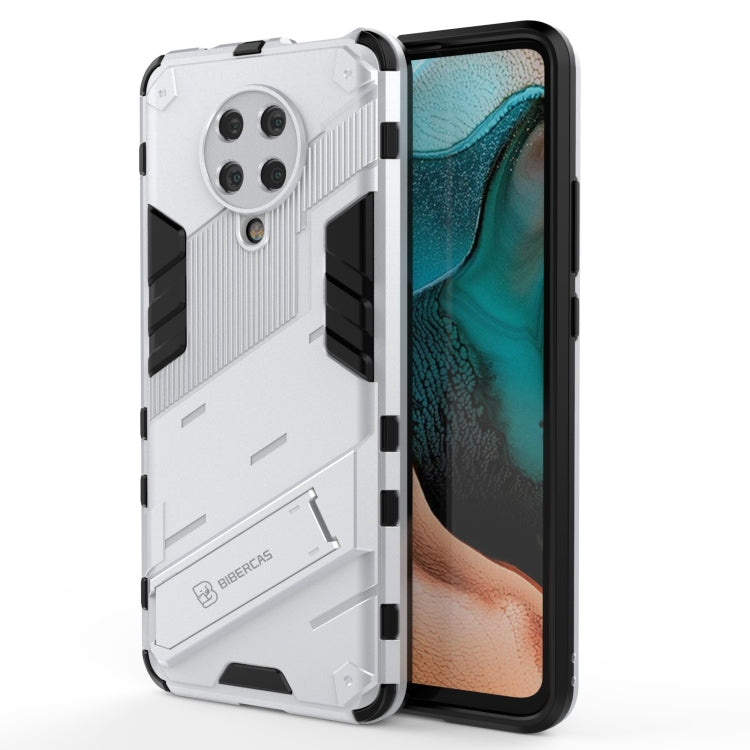 For Xiaomi Redmi K30 Pro Punk Armor 2 in 1 PC + TPU Shockproof Case with Invisible Holder