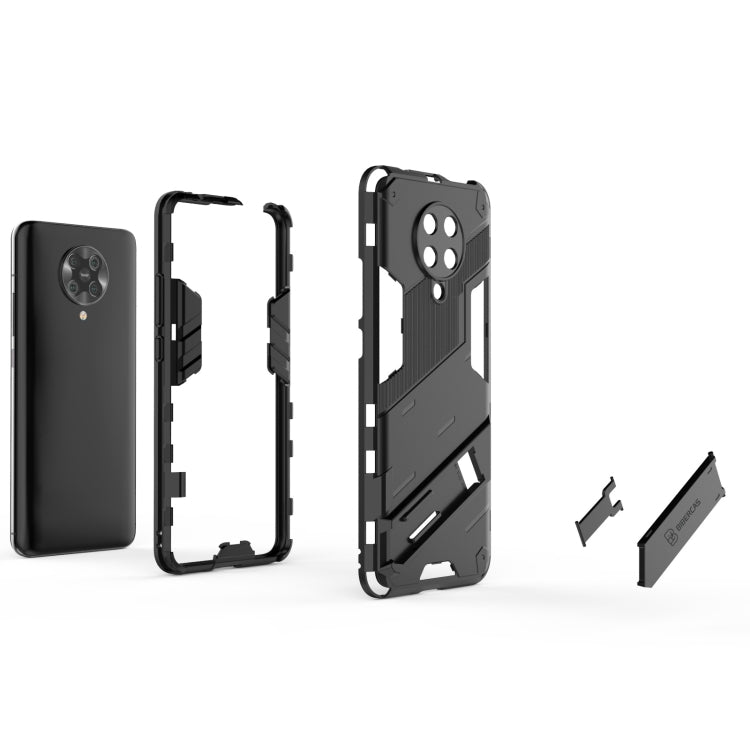 For Xiaomi Redmi K30 Pro Punk Armor 2 in 1 PC + TPU Shockproof Case with Invisible Holder