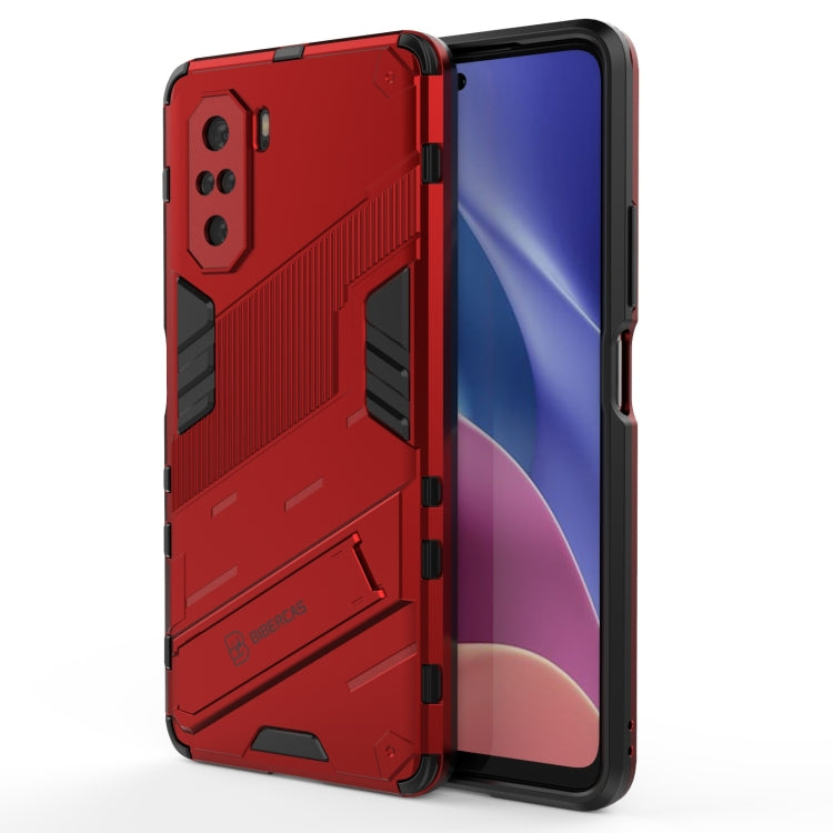 For Xiaomi Redmi K40 / K40 Pro Punk Armor 2 in 1 PC + TPU Shockproof Case with Invisible Holder