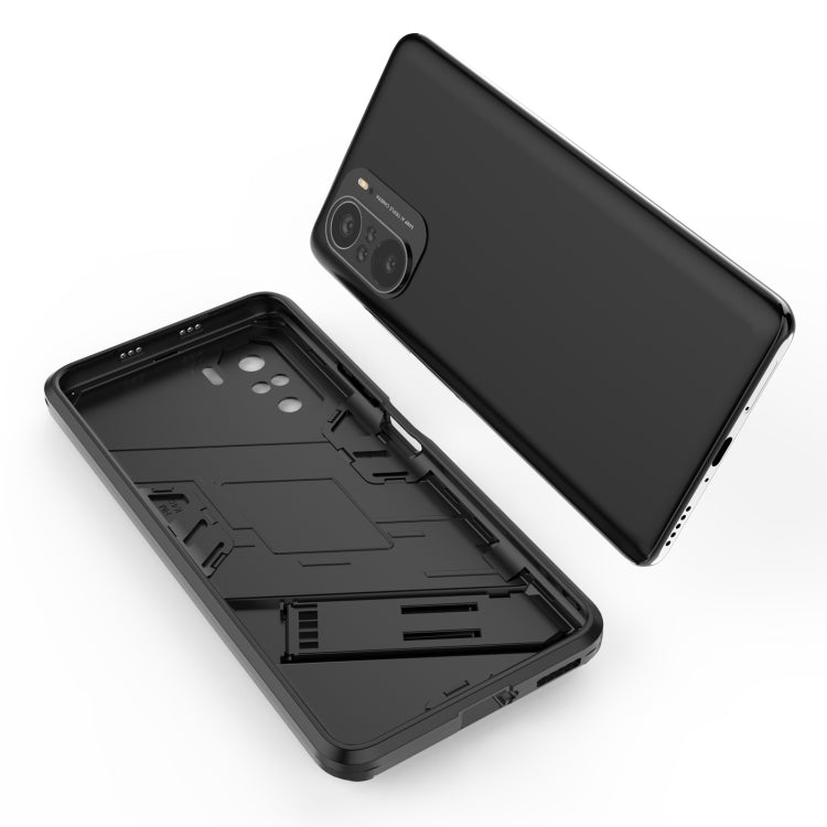 For Xiaomi Redmi K40 / K40 Pro Punk Armor 2 in 1 PC + TPU Shockproof Case with Invisible Holder