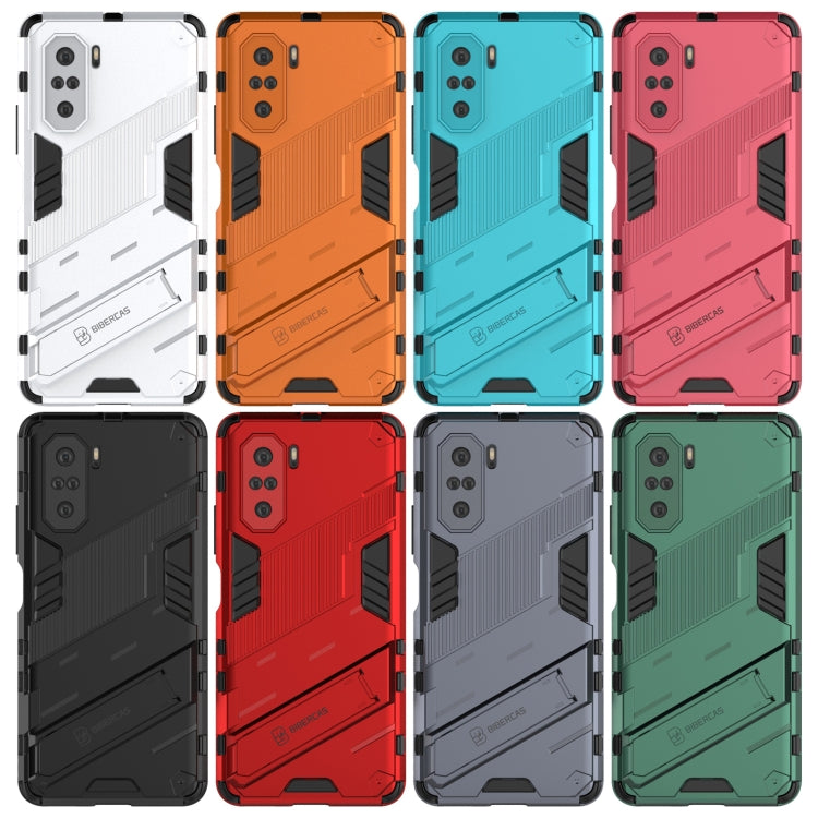 For Xiaomi Redmi K40 / K40 Pro Punk Armor 2 in 1 PC + TPU Shockproof Case with Invisible Holder