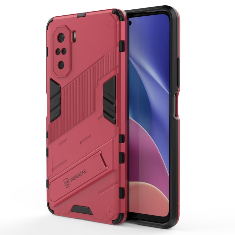 For Xiaomi Redmi K40 / K40 Pro Punk Armor 2 in 1 PC + TPU Shockproof Case with Invisible Holder