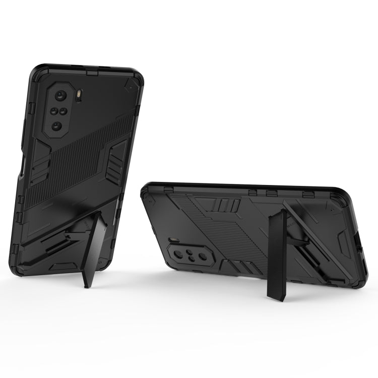 For Xiaomi Redmi K40 / K40 Pro Punk Armor 2 in 1 PC + TPU Shockproof Case with Invisible Holder