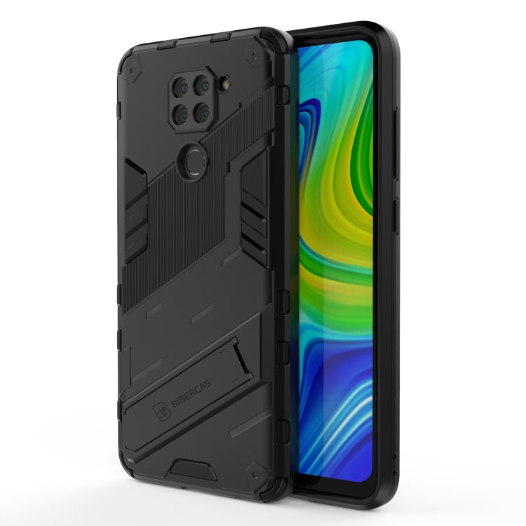 For Xiaomi Redmi Note 9 Pro 5G Punk Armor 2 in 1 PC + TPU Shockproof Case with Invisible Holder