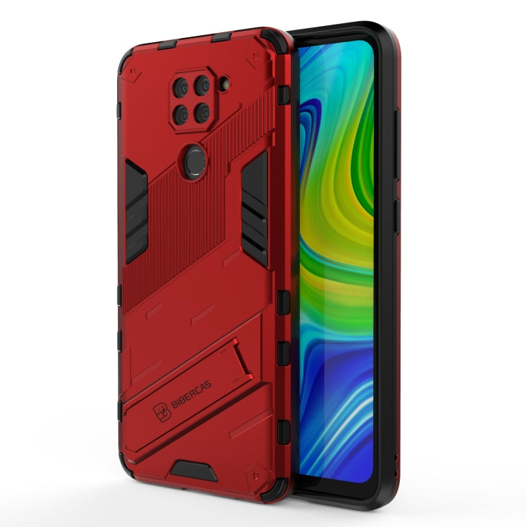 For Xiaomi Redmi Note 9 Pro 5G Punk Armor 2 in 1 PC + TPU Shockproof Case with Invisible Holder