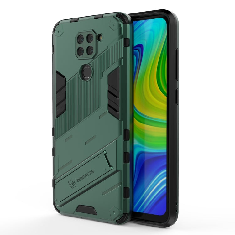 For Xiaomi Redmi Note 9 Pro 5G Punk Armor 2 in 1 PC + TPU Shockproof Case with Invisible Holder