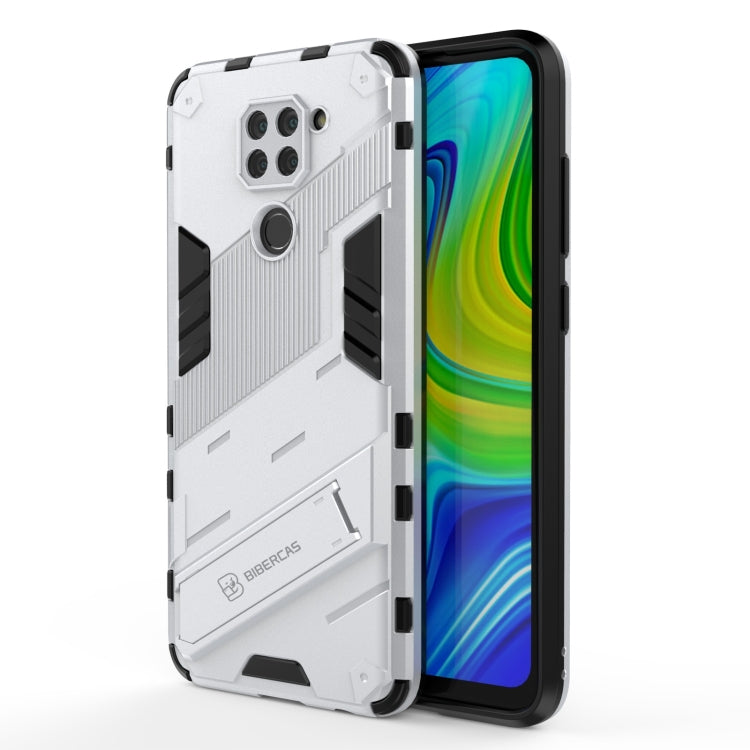 For Xiaomi Redmi Note 9 Pro 5G Punk Armor 2 in 1 PC + TPU Shockproof Case with Invisible Holder