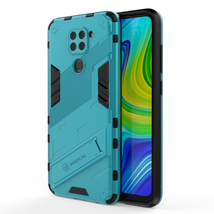 For Xiaomi Redmi Note 9 Pro 5G Punk Armor 2 in 1 PC + TPU Shockproof Case with Invisible Holder