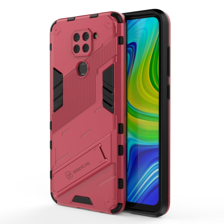 For Xiaomi Redmi Note 9 Pro 5G Punk Armor 2 in 1 PC + TPU Shockproof Case with Invisible Holder