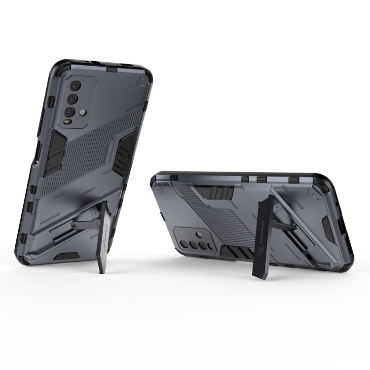 For Xiaomi Redmi Note 9 4G Punk Armor 2 in 1 PC + TPU Shockproof Case with Invisible Holder