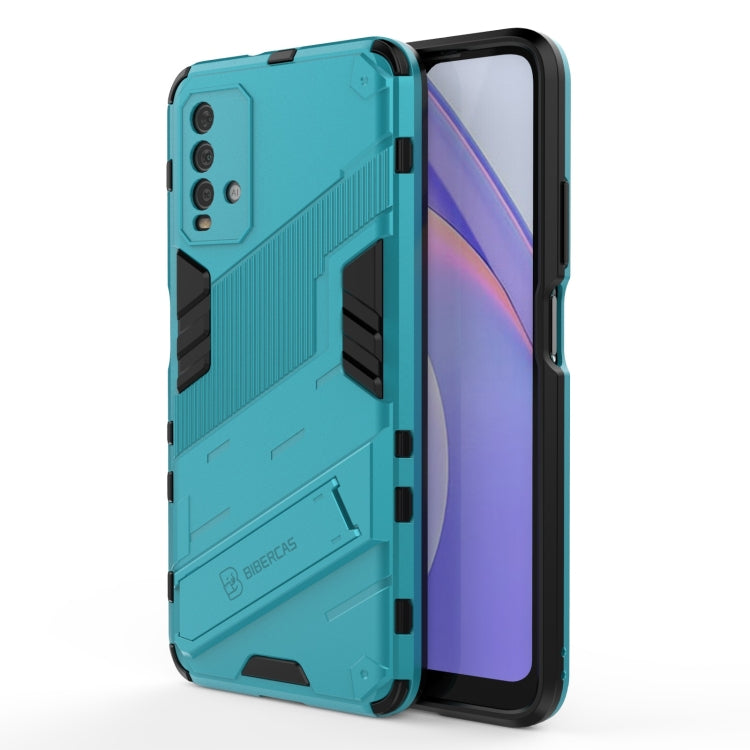 For Xiaomi Redmi Note 9 4G Punk Armor 2 in 1 PC + TPU Shockproof Case with Invisible Holder