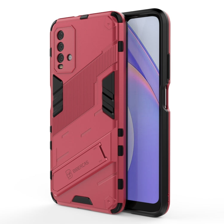 For Xiaomi Redmi Note 9 4G Punk Armor 2 in 1 PC + TPU Shockproof Case with Invisible Holder