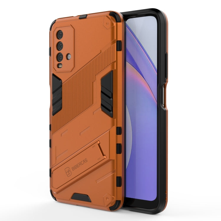 For Xiaomi Redmi Note 9 4G Punk Armor 2 in 1 PC + TPU Shockproof Case with Invisible Holder