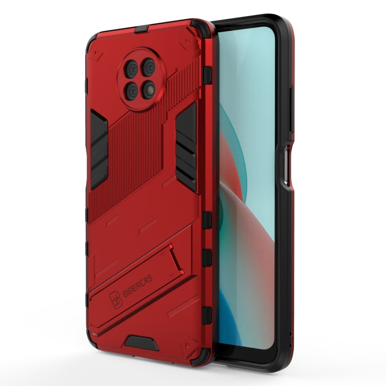 For Xiaomi Redmi Note 9 5G Punk Armor 2 in 1 PC + TPU Shockproof Case with Invisible Holder