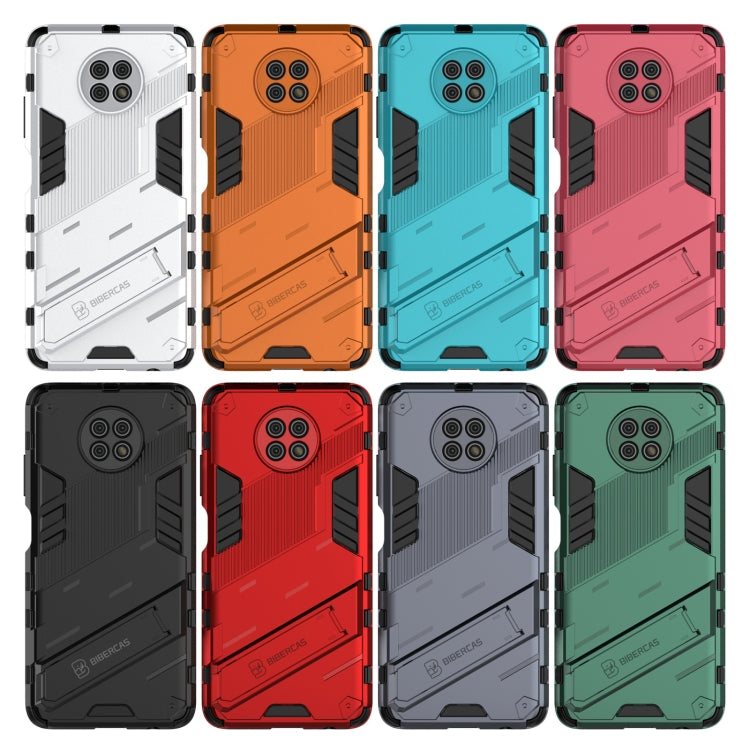 For Xiaomi Redmi Note 9 5G Punk Armor 2 in 1 PC + TPU Shockproof Case with Invisible Holder