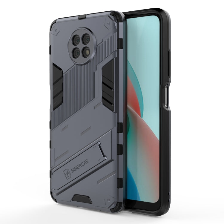 For Xiaomi Redmi Note 9 5G Punk Armor 2 in 1 PC + TPU Shockproof Case with Invisible Holder