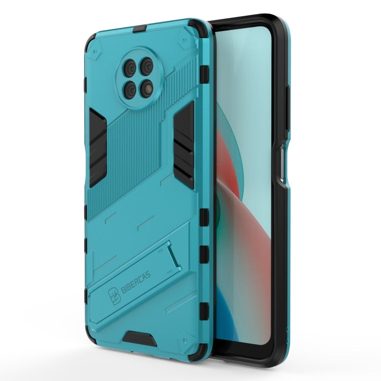 For Xiaomi Redmi Note 9 5G Punk Armor 2 in 1 PC + TPU Shockproof Case with Invisible Holder