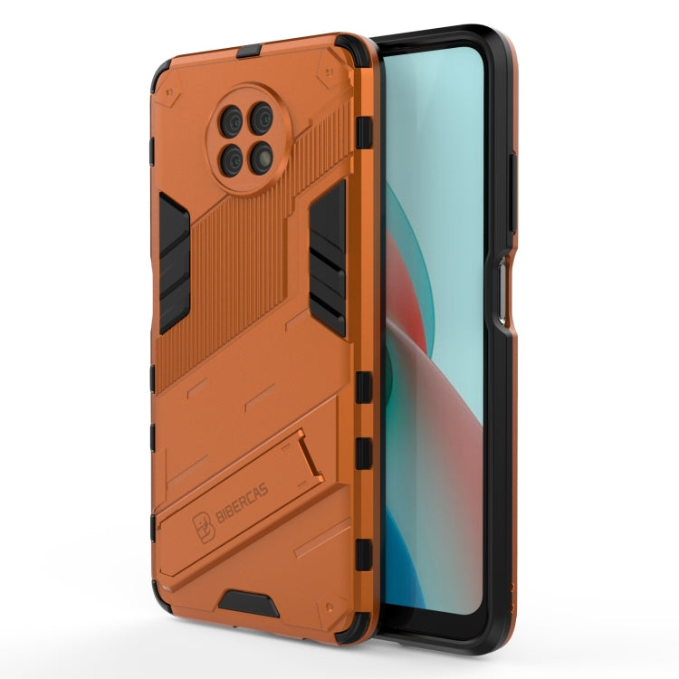 For Xiaomi Redmi Note 9 5G Punk Armor 2 in 1 PC + TPU Shockproof Case with Invisible Holder