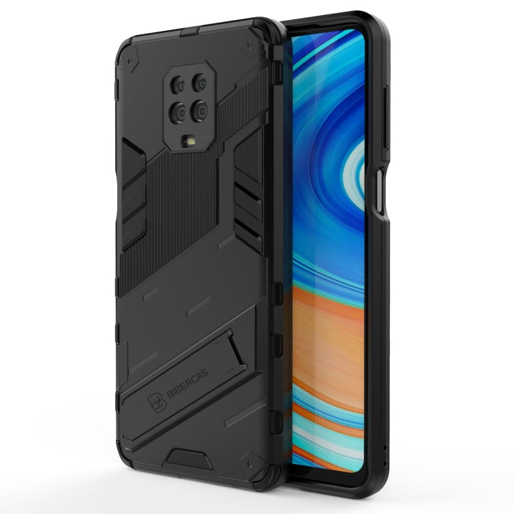 For Xiaomi Redmi Note 9 Pro Max Punk Armor 2 in 1 PC + TPU Shockproof Case with Invisible Holder