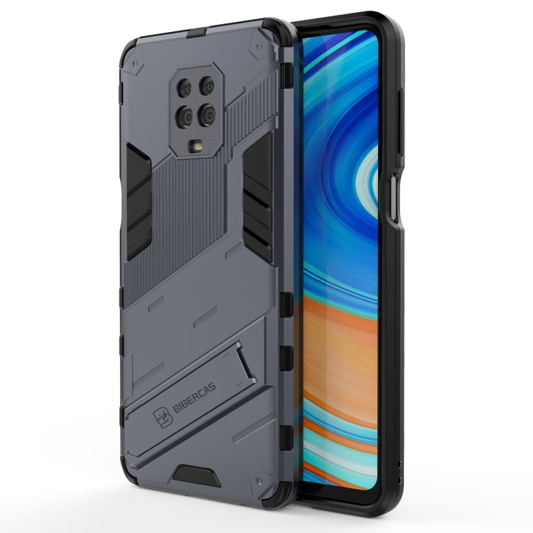 For Xiaomi Redmi Note 9 Pro Max Punk Armor 2 in 1 PC + TPU Shockproof Case with Invisible Holder