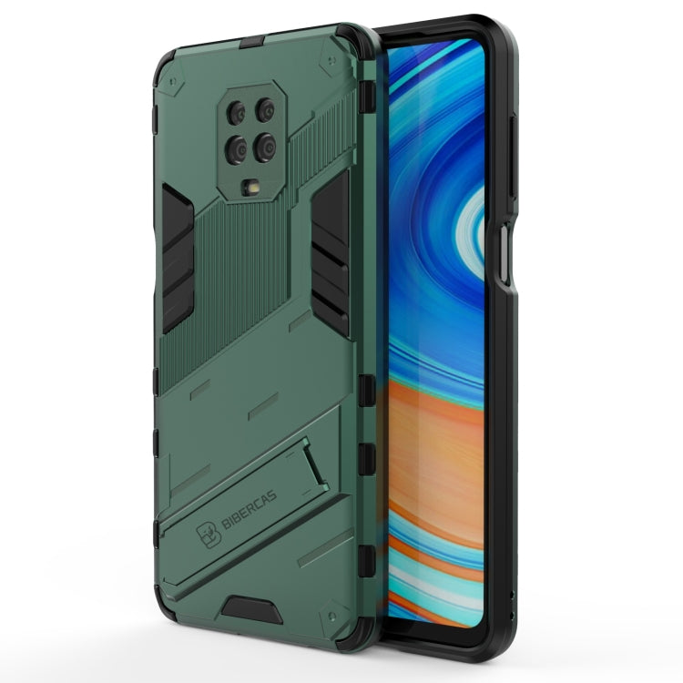 For Xiaomi Redmi Note 9 Pro Max Punk Armor 2 in 1 PC + TPU Shockproof Case with Invisible Holder