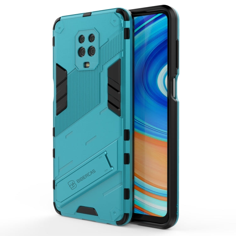 For Xiaomi Redmi Note 9 Pro Max Punk Armor 2 in 1 PC + TPU Shockproof Case with Invisible Holder