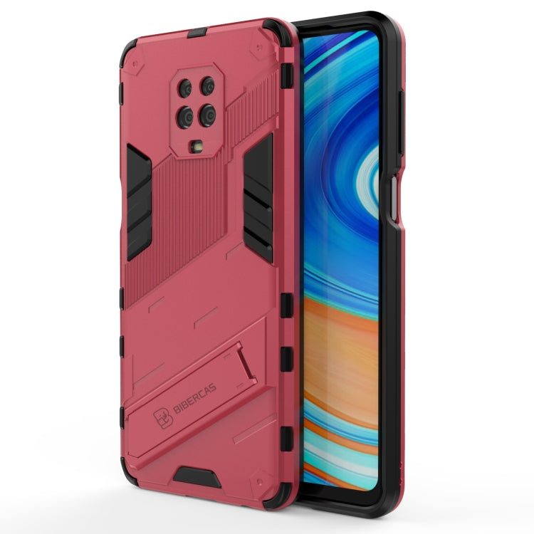 For Xiaomi Redmi Note 9 Pro Max Punk Armor 2 in 1 PC + TPU Shockproof Case with Invisible Holder