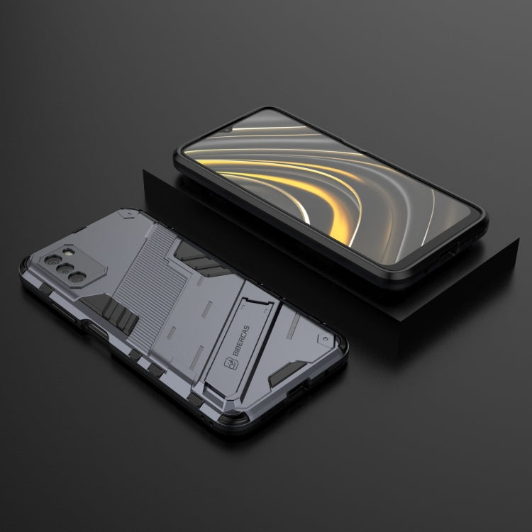 For Xiaomi Poco M3 Punk Armor 2 in 1 PC + TPU Shockproof Case with Invisible Holder