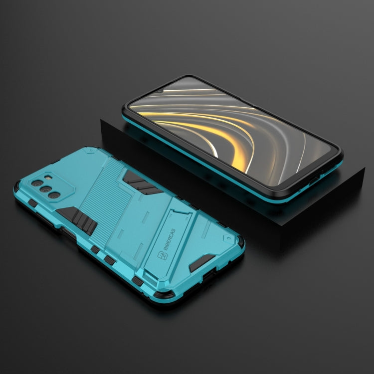For Xiaomi Poco M3 Punk Armor 2 in 1 PC + TPU Shockproof Case with Invisible Holder