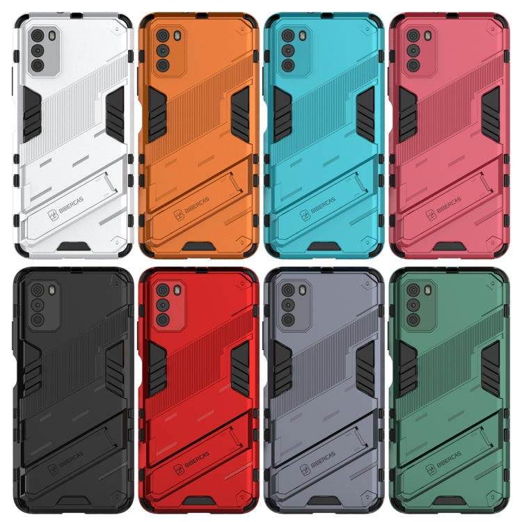 For Xiaomi Poco M3 Punk Armor 2 in 1 PC + TPU Shockproof Case with Invisible Holder